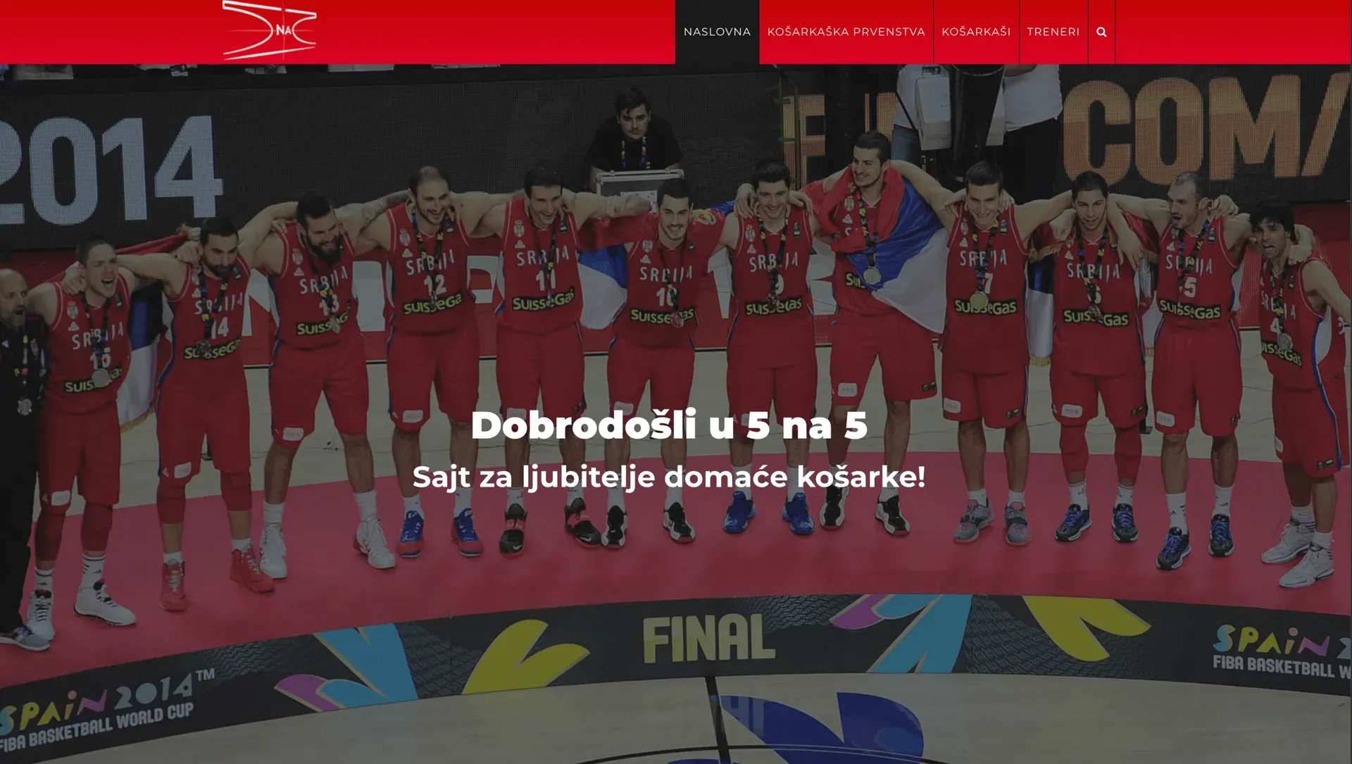 Pet na Pet Serbian basketball history platform