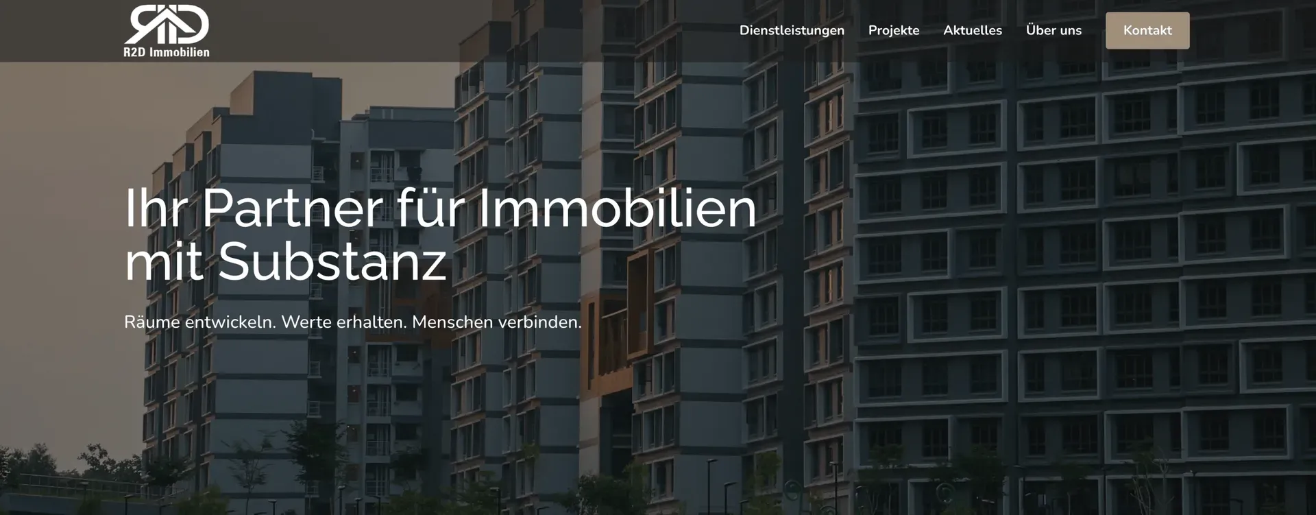 R2D real estate development company website