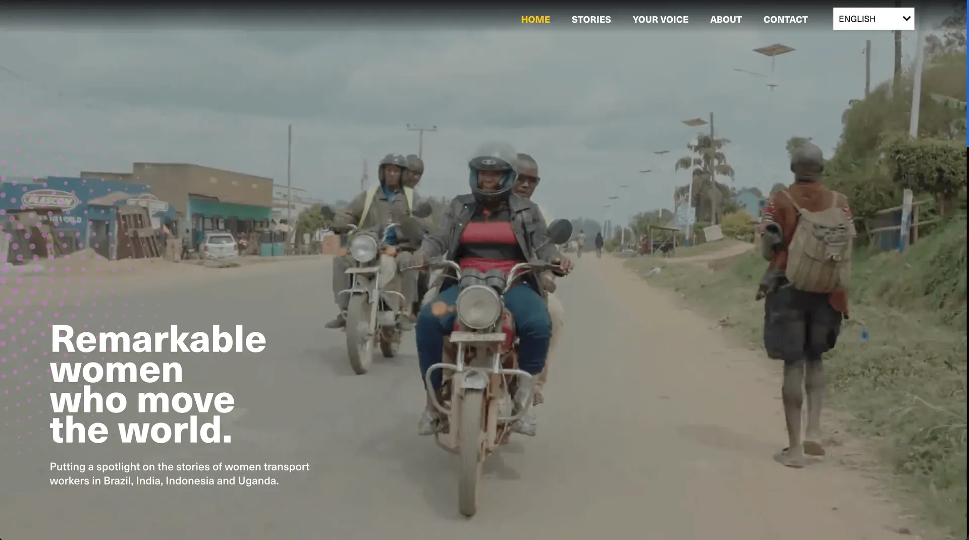 Remarkable Women project highlighting women transport workers