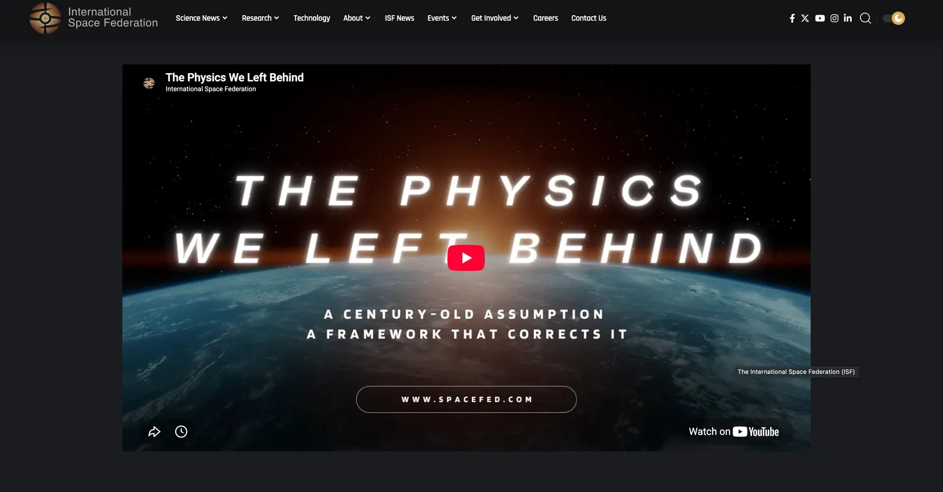 International Space Federation website