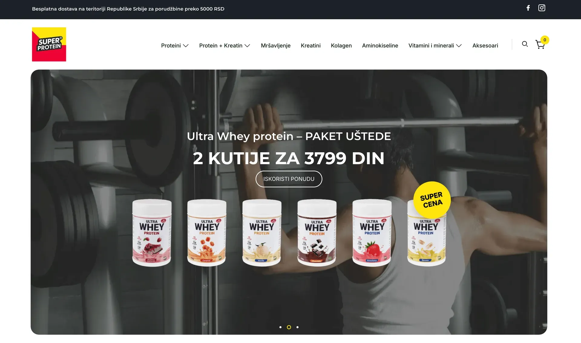 Superprotein sports nutrition e-commerce platform